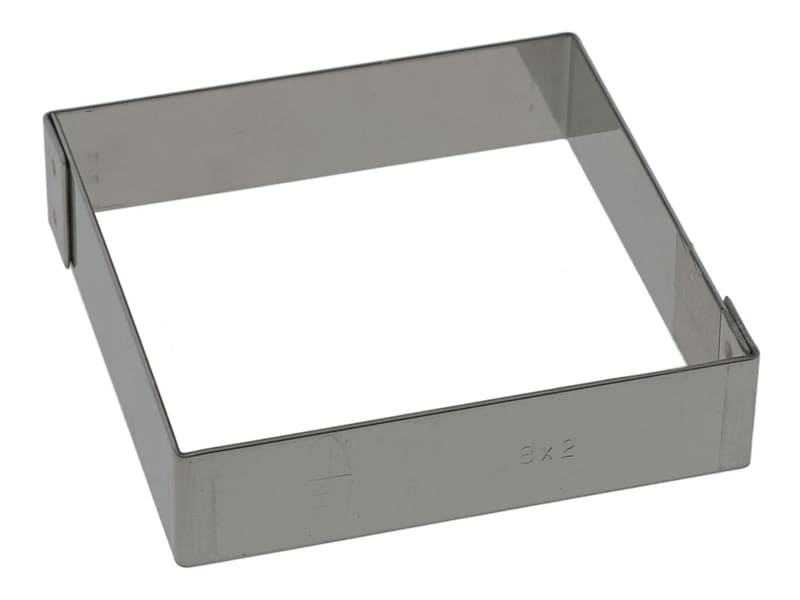 Carré inox 8,5 x 8,5 x ht 2 cm Mallard Ferrière